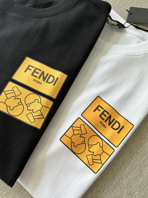 Футболка Fendi Caricature "Black" фото № 5