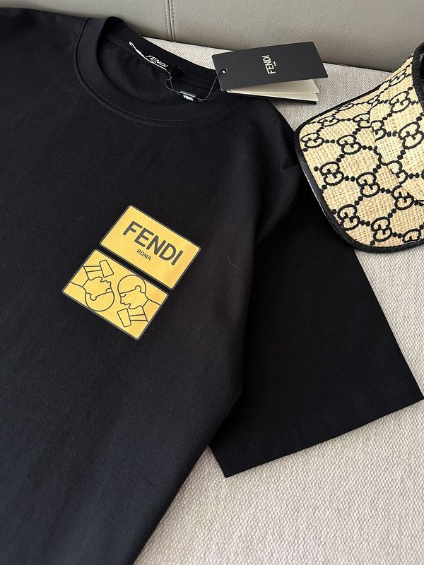 Футболка Fendi Caricature "Black" фото № 3