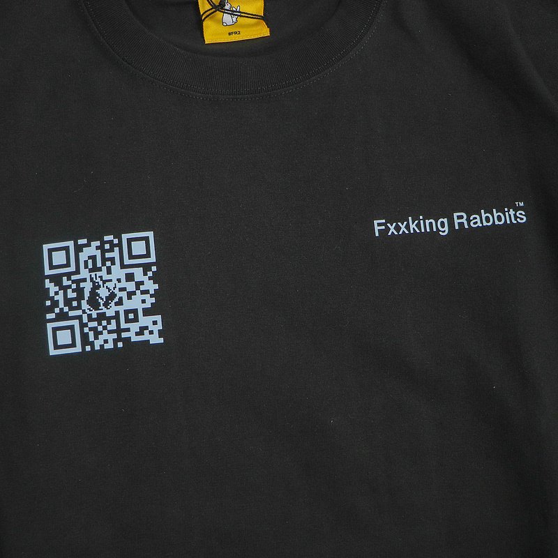 Футболка FR2 Big QR-Code Back "Black" фото № 3