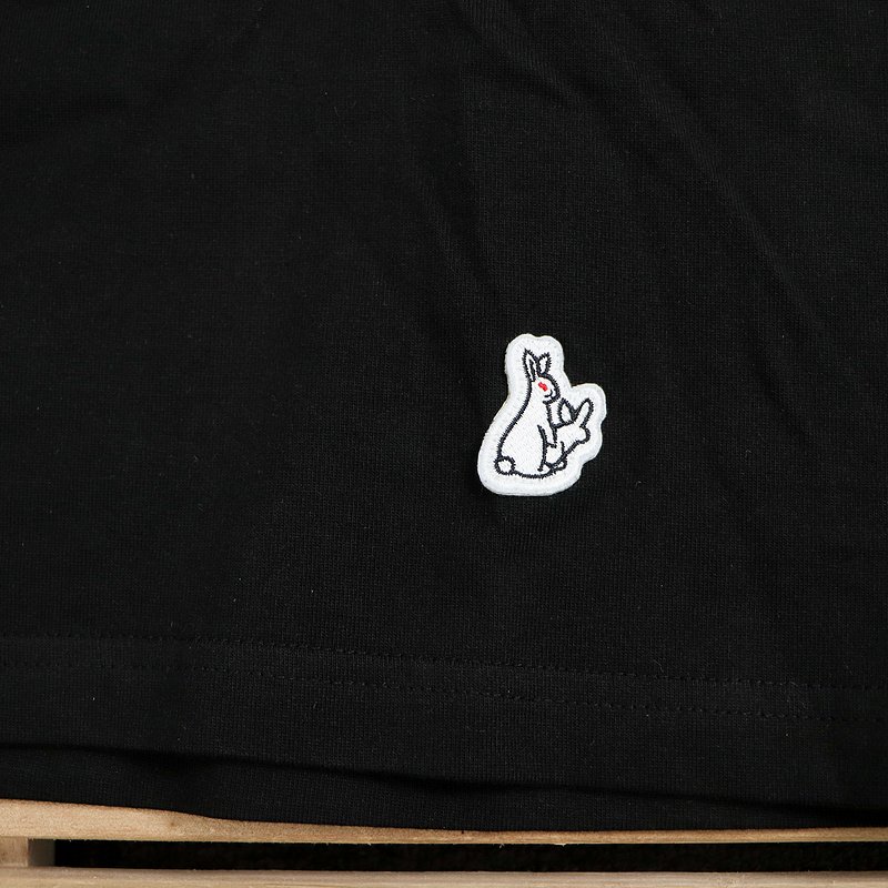 Футболка FR2 Pair Of Rabbits Above Inscription "Black" фото № 4