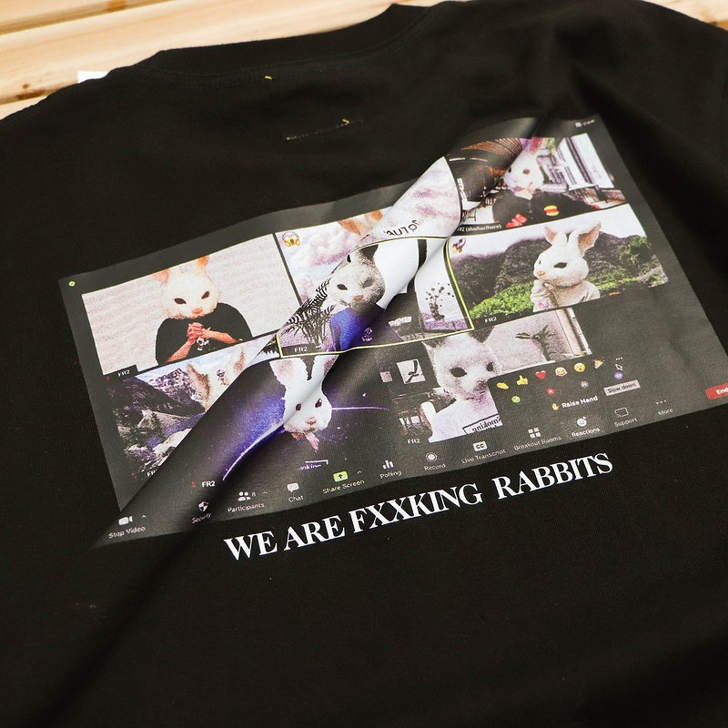 Футболка FR2 Deep Fake Zoom Rabbits "Black" фото № 4