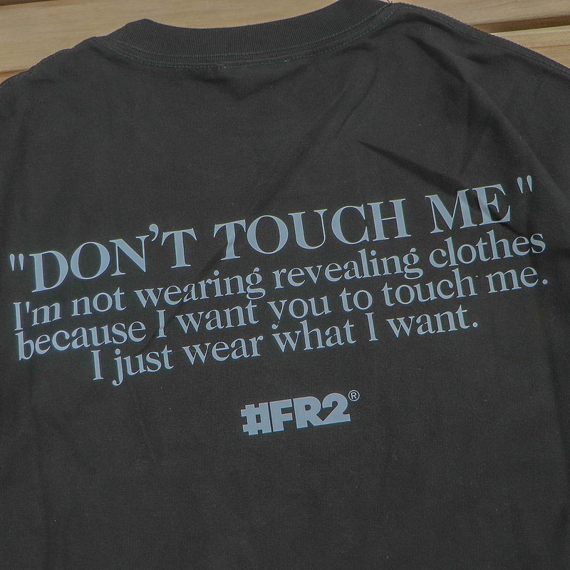 Футболка FR2 Inscription Don't Touch Me "Black" фото № 3