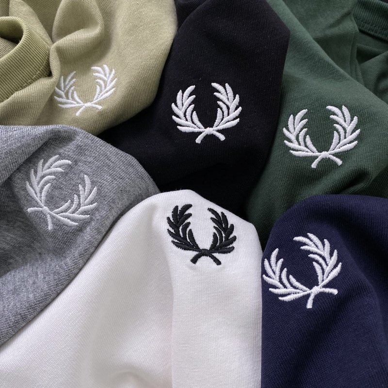 Футболка Fred Perry With Logo Brand "Blue" фото № 3