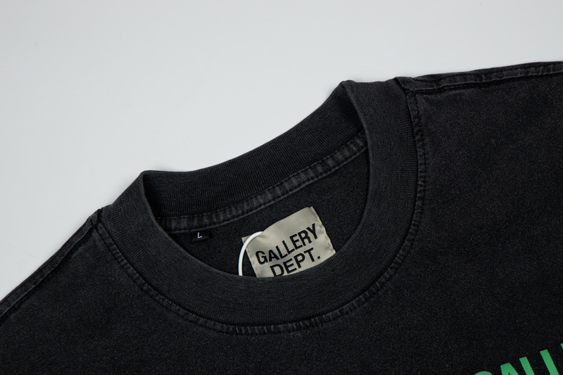 Футболка Gallery Dept With The Logo Lettering In Green "Black" фото № 9