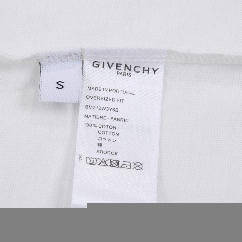 Футболка Givenchy Large Logo Print - Cotton "White" фото № 2