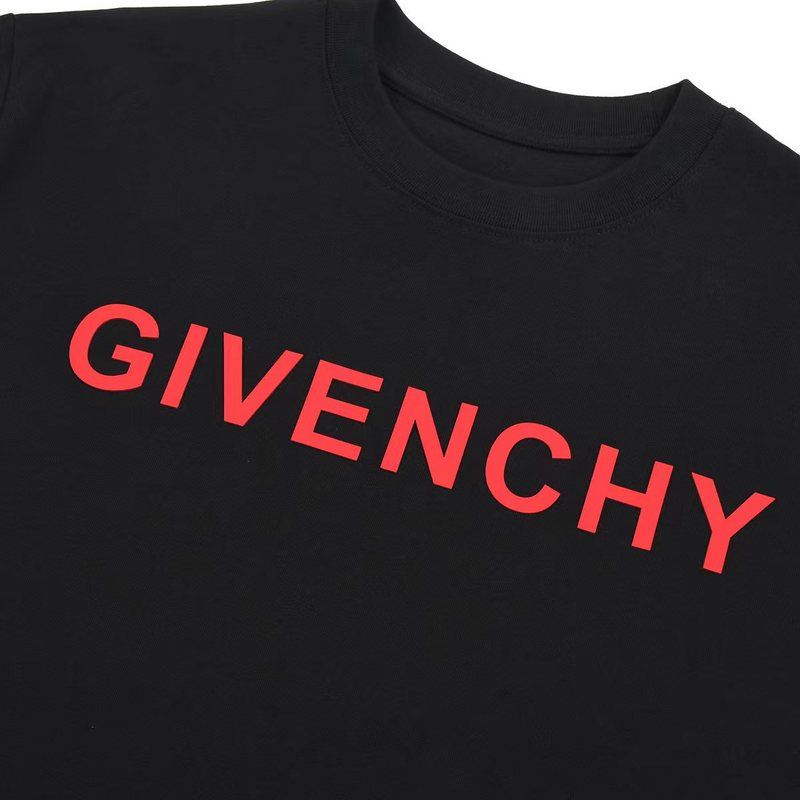 Футболка Givenchy With Logo Lettering In Red "Black" фото № 5