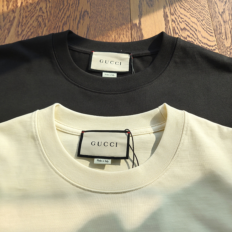 Футболка Gucci With Green Logo And Smile "Black" фото № 4