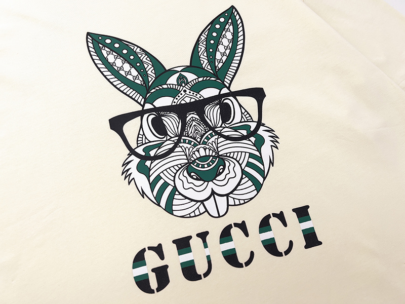 Футболка Gucci Smart Rabbit Print "Beige" фото № 2