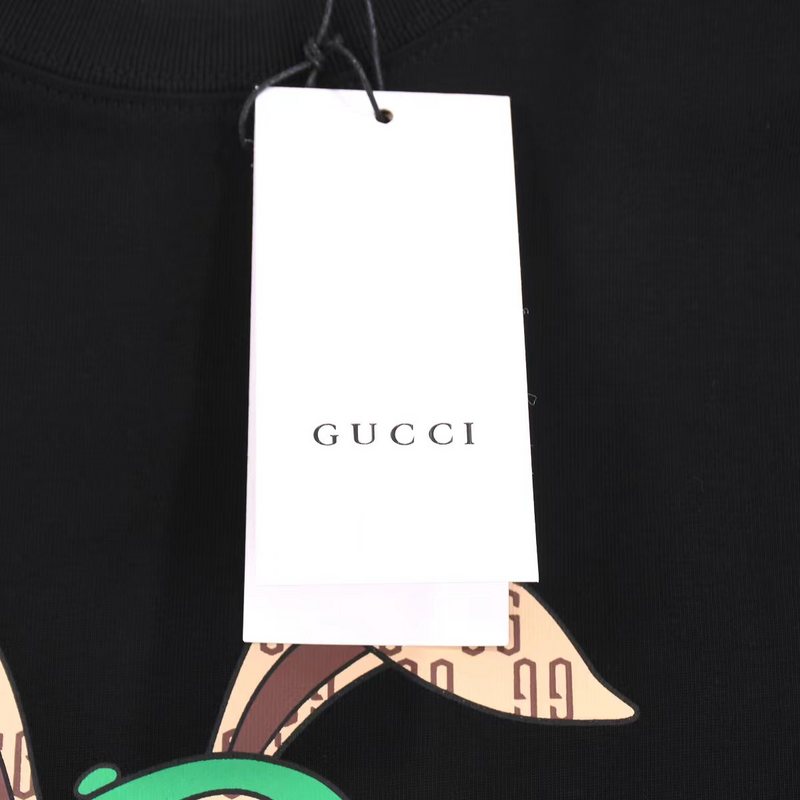 Футболка Gucci With A Rabbit Print In A Cap "Black" фото № 7