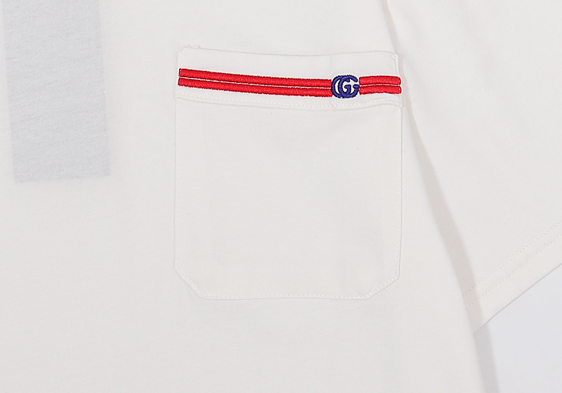 Футболка Gucci Red Line "White" фото № 3