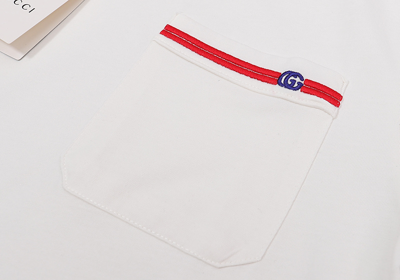 Футболка Gucci Red Line "White" фото № 8