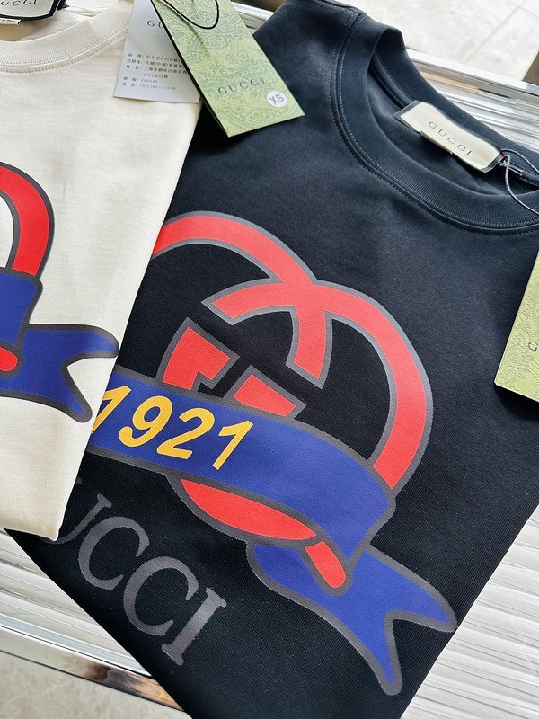 Футболка Gucci With Ribbon 1921 "Black" фото № 6