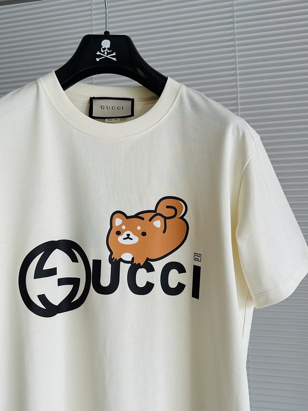 Футболка Gucci Multi-Print "Cream" фото № 2