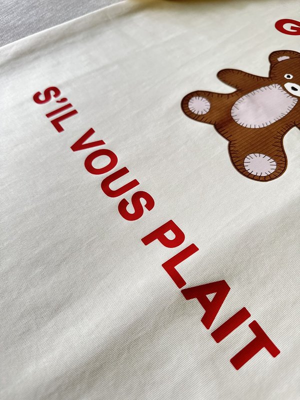 Футболка Gucci Sil Vous Plait "Cream" фото № 3