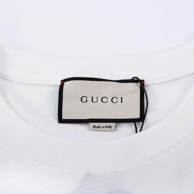 Футболка Gucci Cartoon Print And Inscription "White" фото № 2