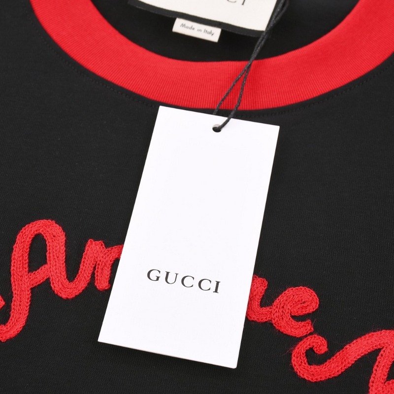Футболка Gucci Red Hat Mushroom "Black" фото № 3
