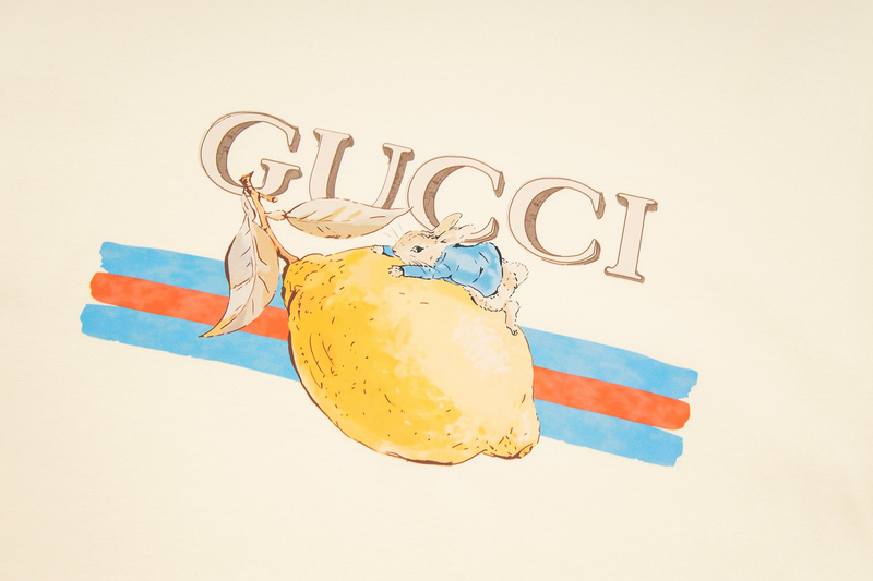 Футболка Gucci Leamon Print "Beige" фото № 3