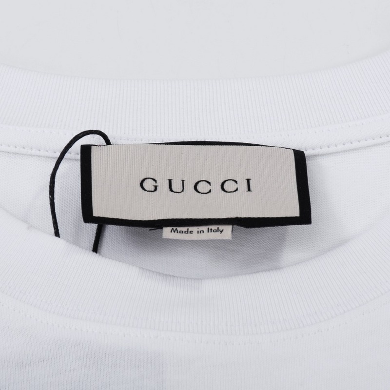 Футболка Gucci With A Brand Stripe "White" фото № 2