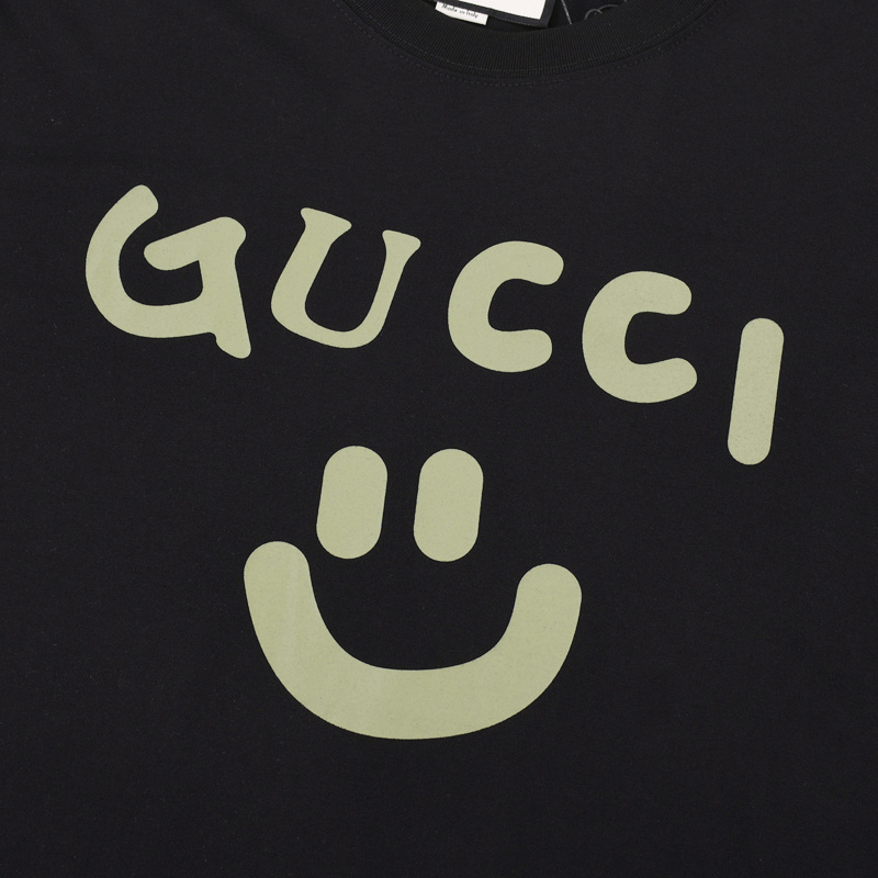 Футболка Gucci Smile "Black" фото № 6