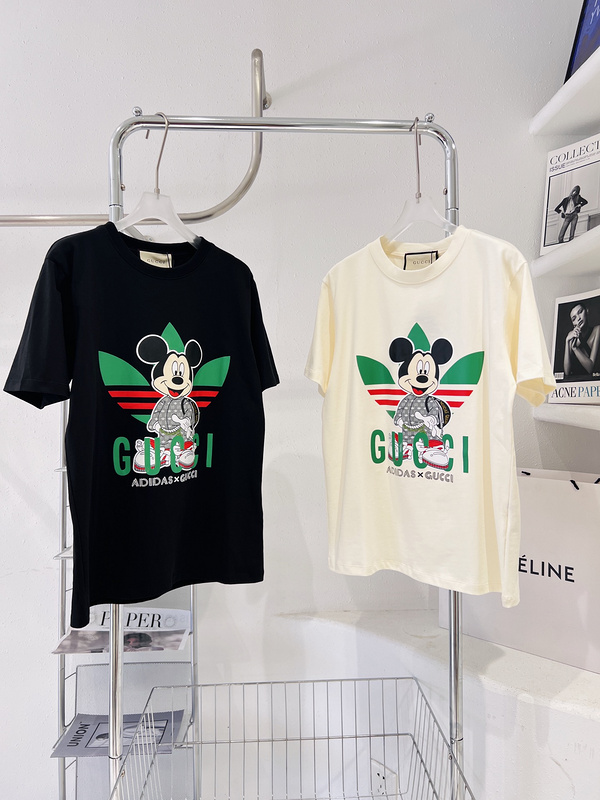 Футболка Gucci x Adidas Flip Logos "Black" фото № 3