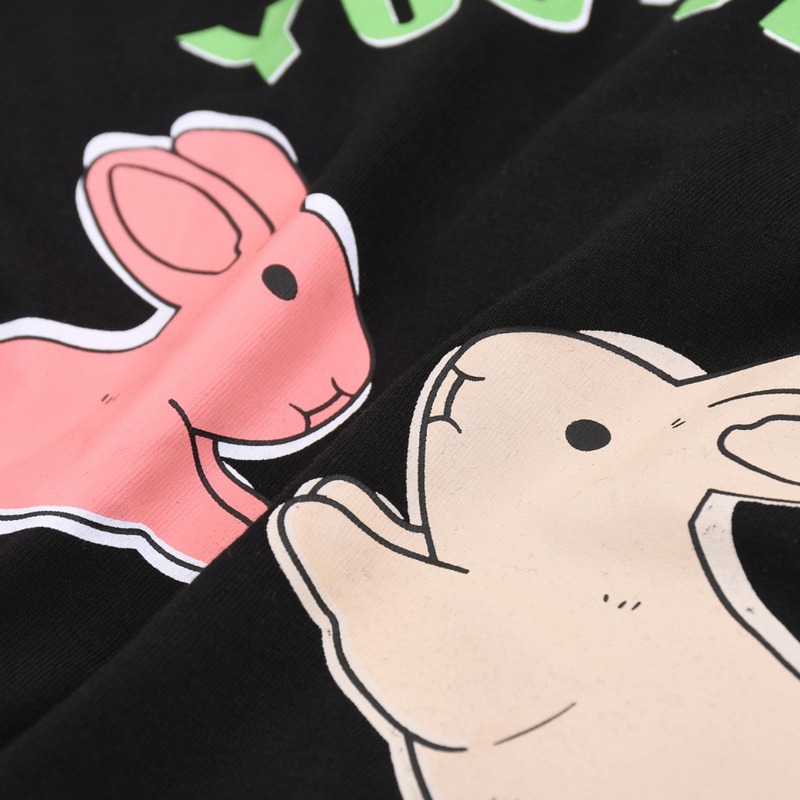 Футболка Gucci Two Rabbits "Black" фото № 5