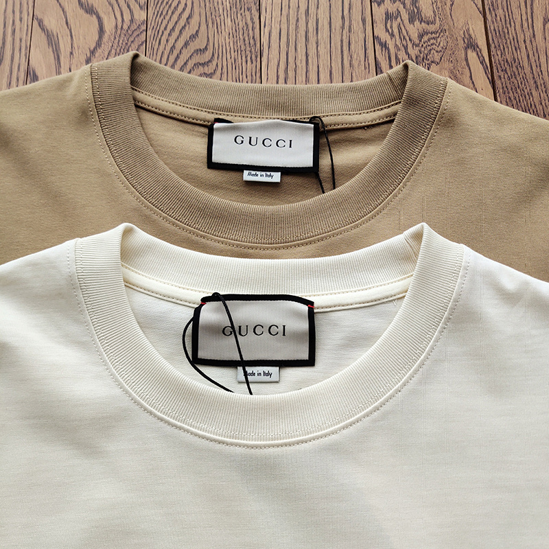 Футболка Gucci Curve Line And Logo "White" фото № 4