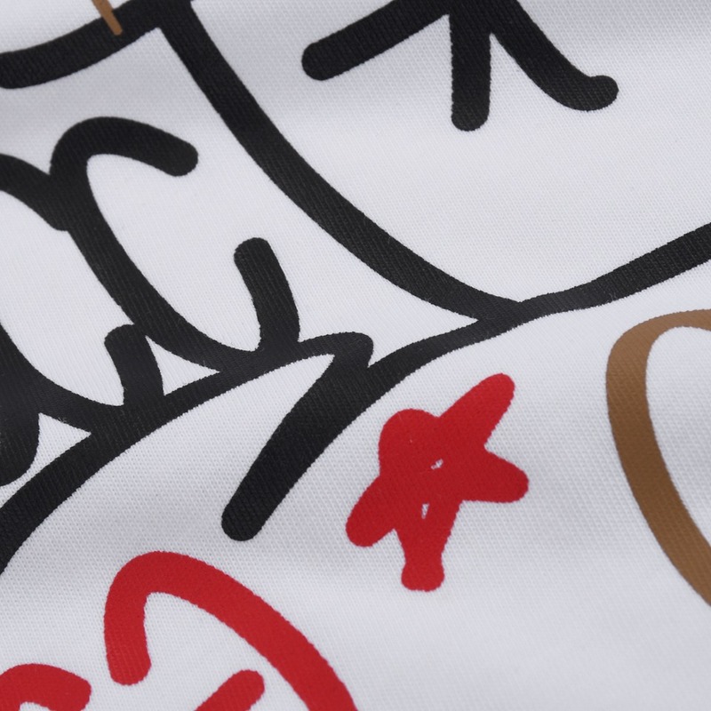 Футболка Gucci Print With Stars And Logo "White" фото № 7