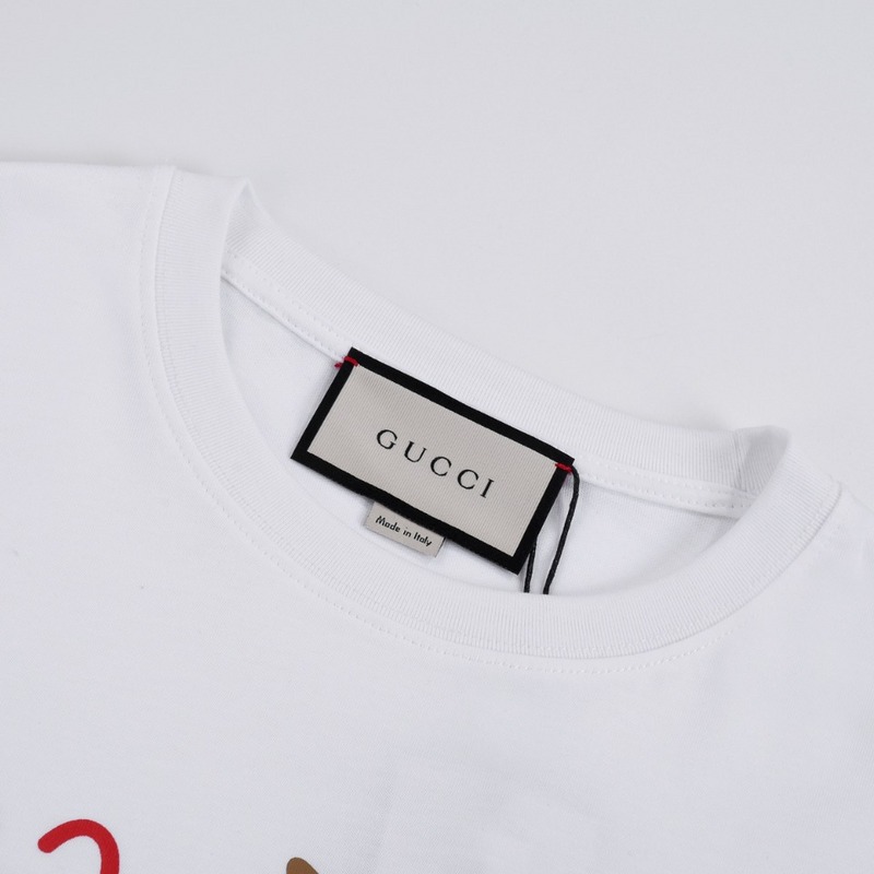 Футболка Gucci Print With Stars And Logo "White" фото № 2