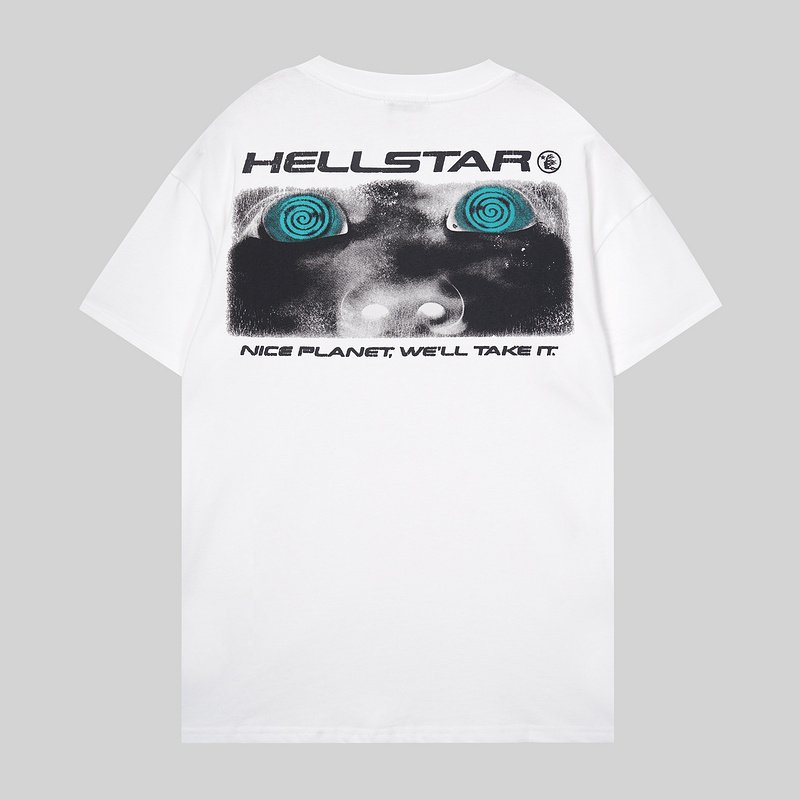 Футболка Hellstar Attacks Print "White" фото № 2