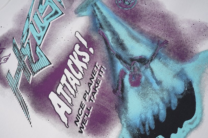 Футболка Hellstar Attacks Print "White" фото № 5