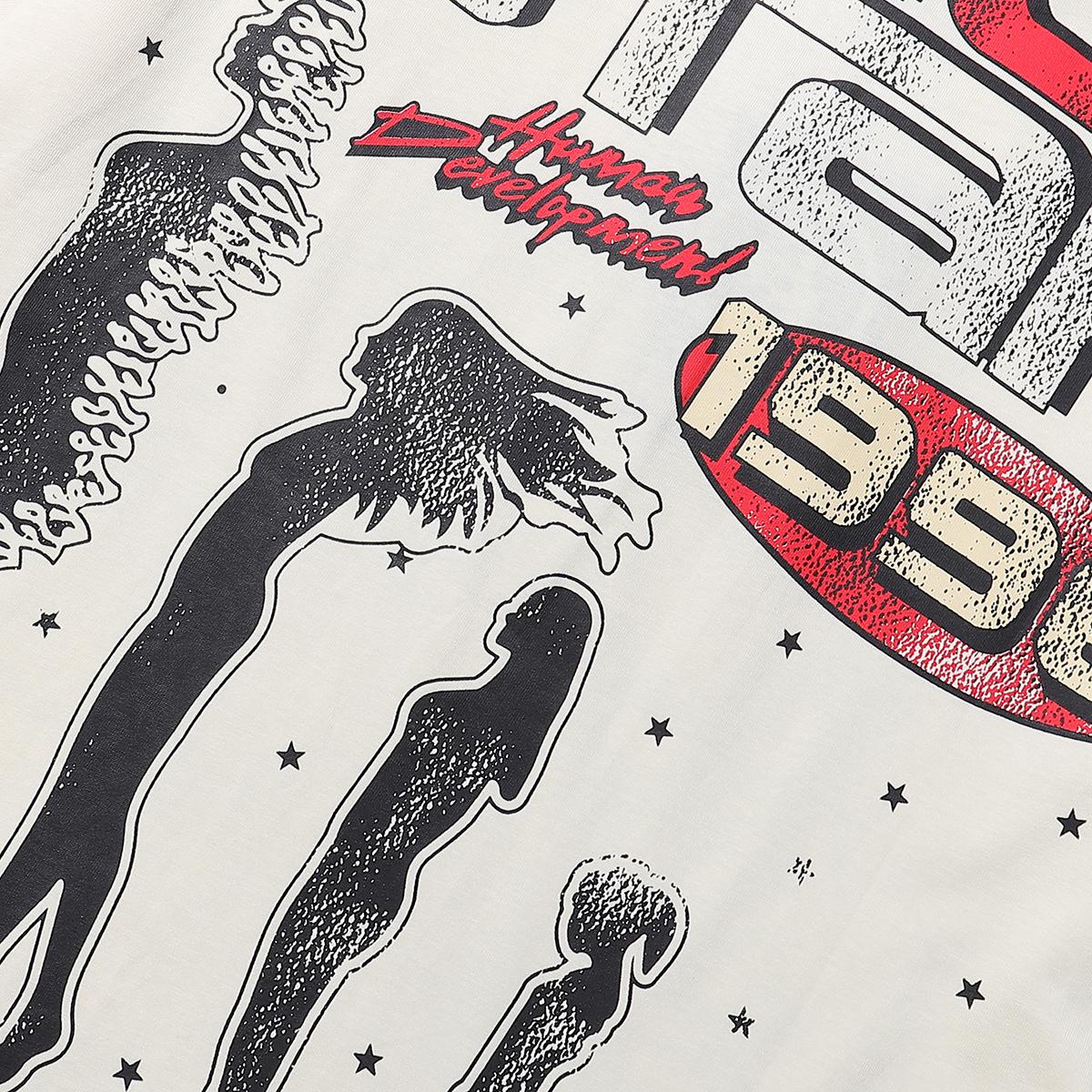 Футболка Hellstar Human Development 1996 "Beige" фото № 7