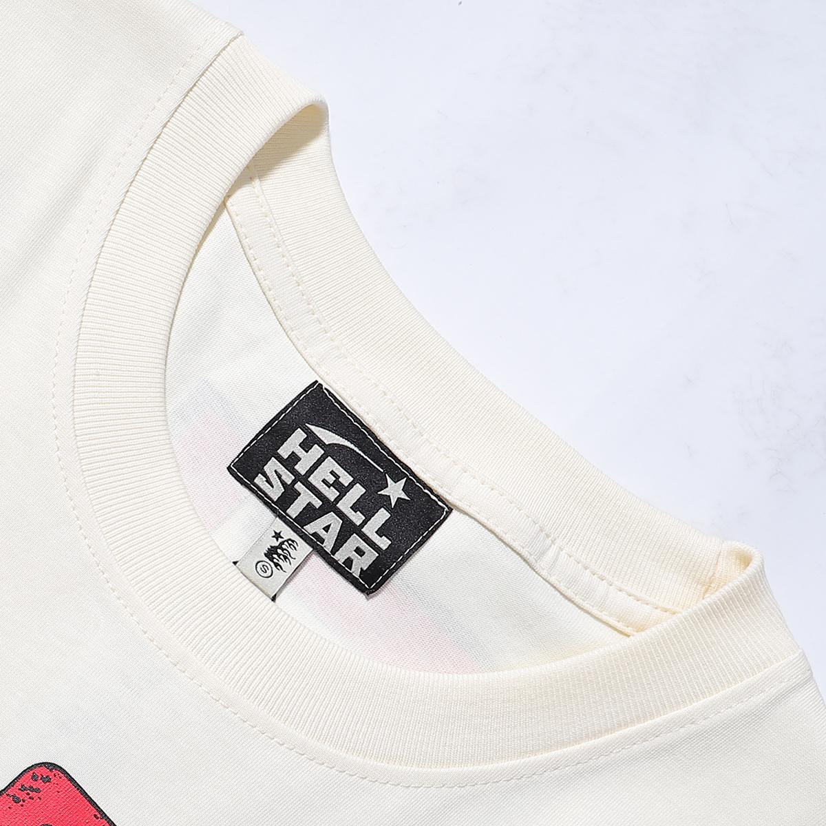 Футболка Hellstar Human Development 1996 "Beige" фото № 2