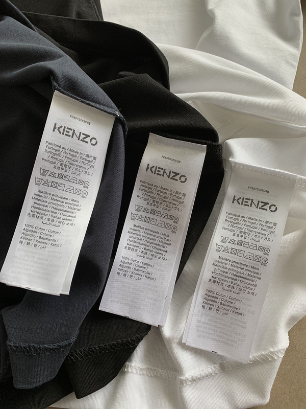 Футболка Kenzo Gouache Flower "Grey" фото № 8