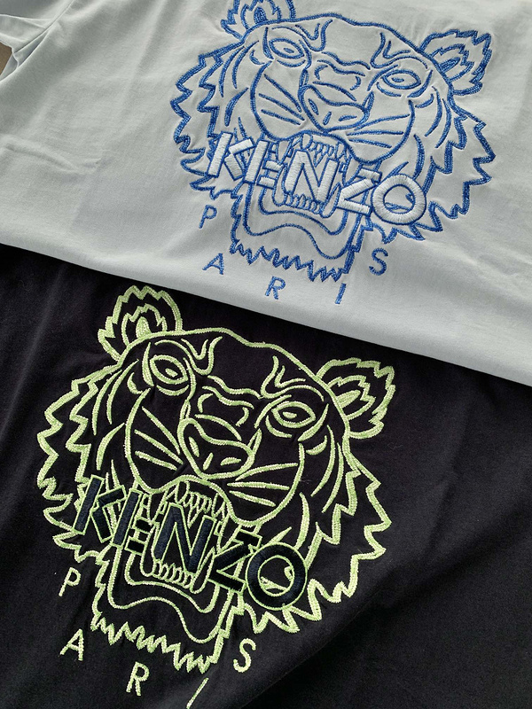 Футболка Kenzo Tiger And Brand Logo "Black" фото № 2