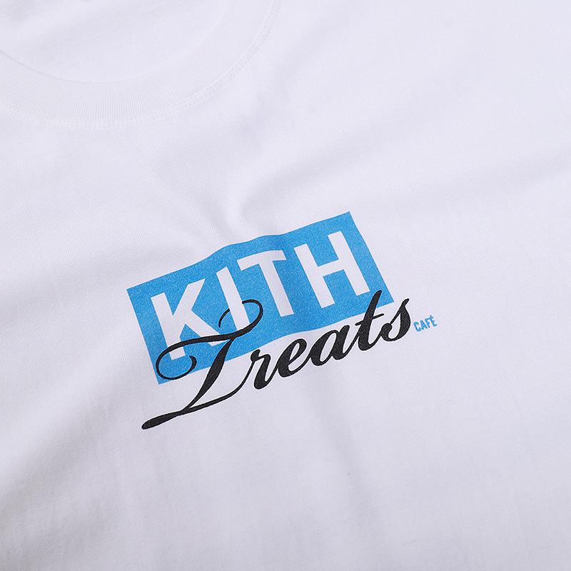 Футболка Kith Logo Treats Navy Blue "White" фото № 7