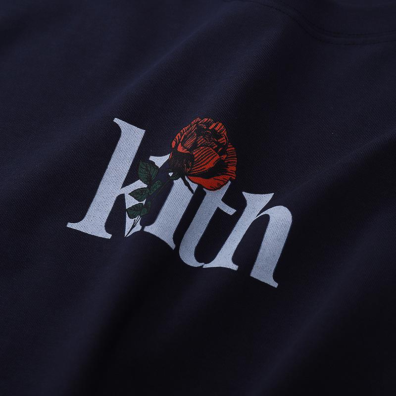 Футболка Kith Roses "Navy Blue" фото № 7