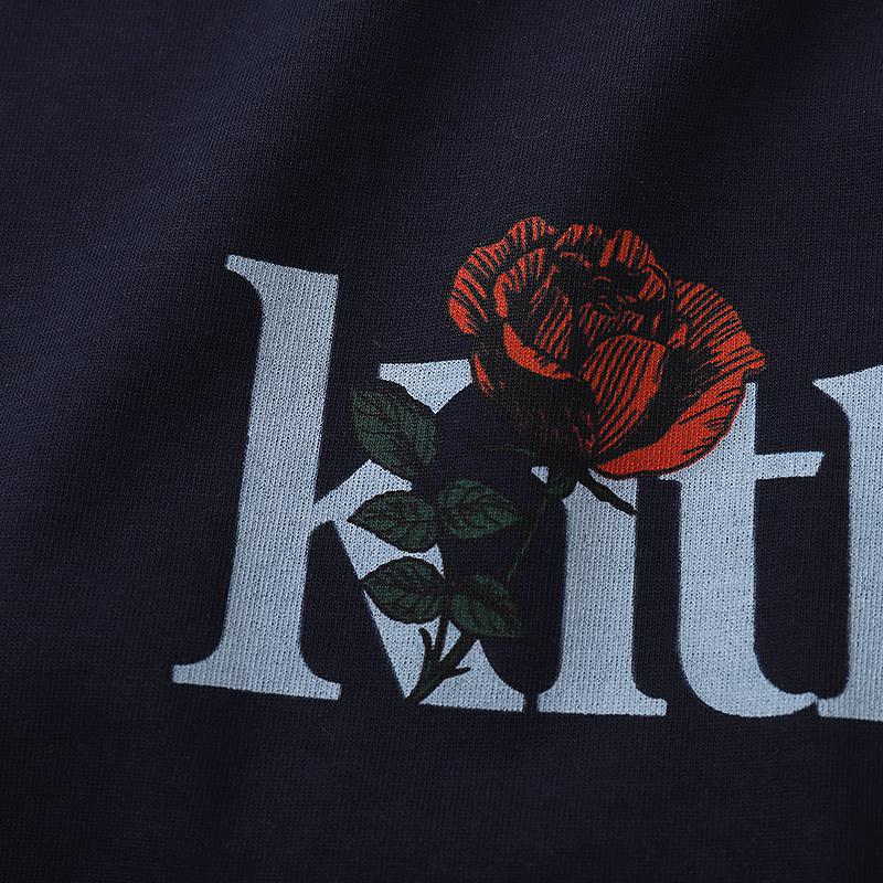 Футболка Kith Roses "Navy Blue" фото № 5