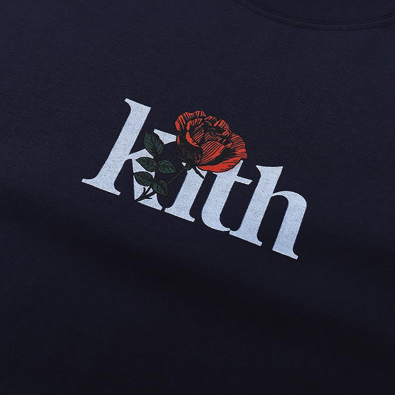 Футболка Kith Roses "Navy Blue" фото № 4