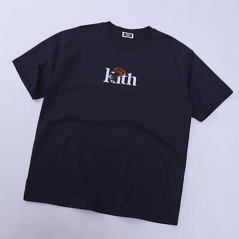 Футболка Kith Roses "Navy Blue" фото № 2
