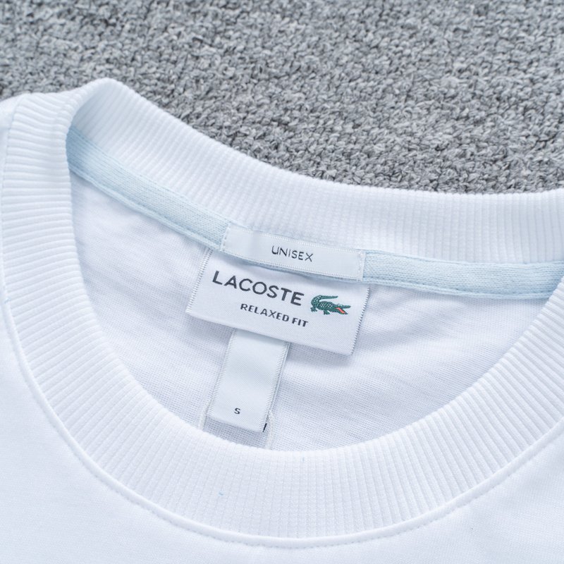 Футболка Lacoste Beach Crocodile "White" фото № 4