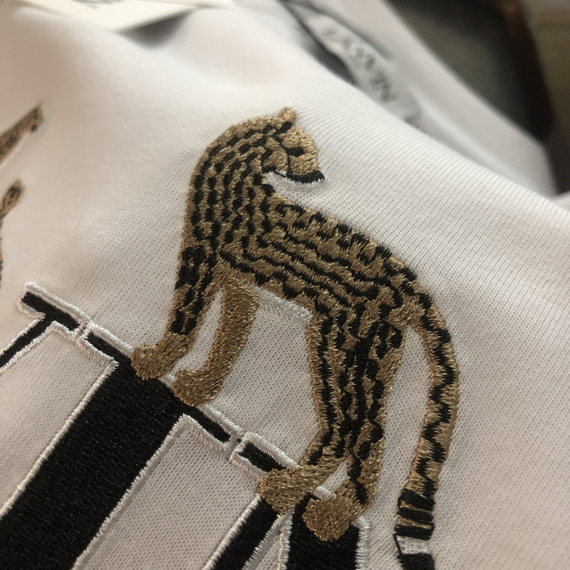 Футболка Lanvin Leopard "White" фото № 3