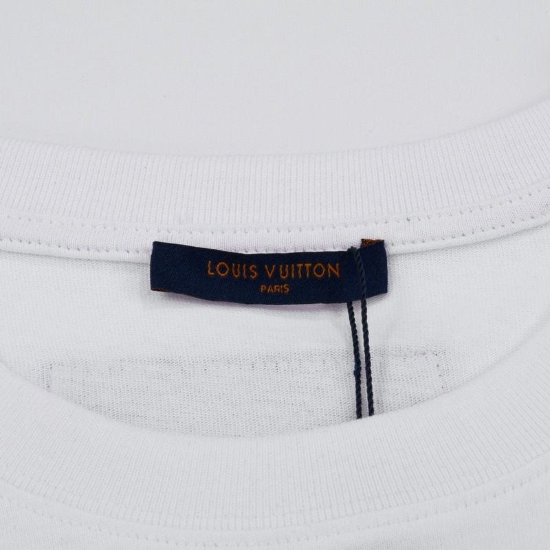 Футболка Louis Vuitton Print Cosmonaut On Skateboard "White" фото № 5