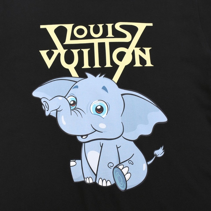 Футболка Louis Vuitton Blue Baby Elephant "Black" фото № 3