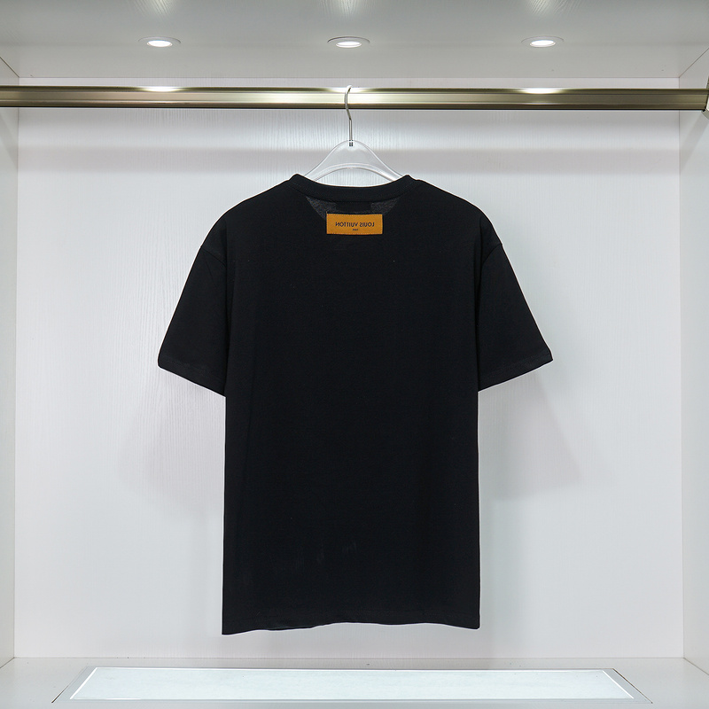 Футболка Louis Vuitton Logo Made Of Stripes "Black" фото № 2