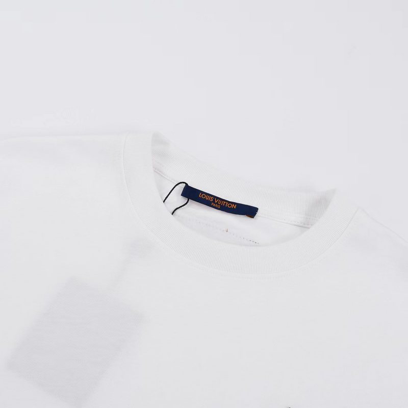 Футболка Louis Vuitton Branded Lock And Key Print "White" фото № 2