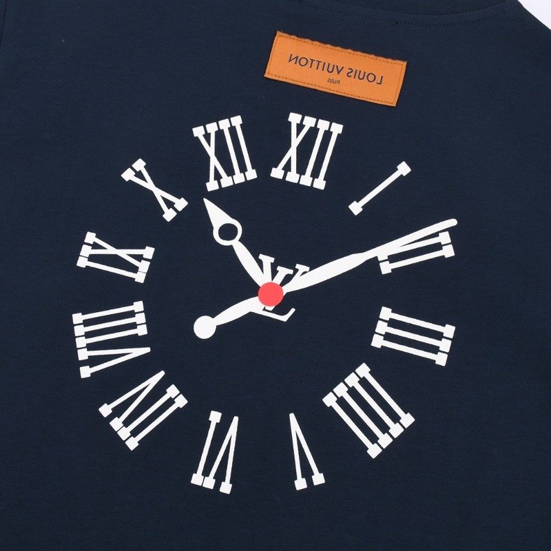 Футболка Louis Vuitton Live By The Clock "Black/Blue" фото № 3