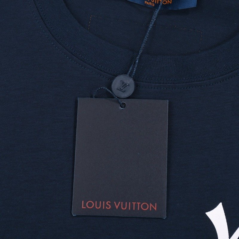 Футболка Louis Vuitton Live By The Clock "Black/Blue" фото № 6