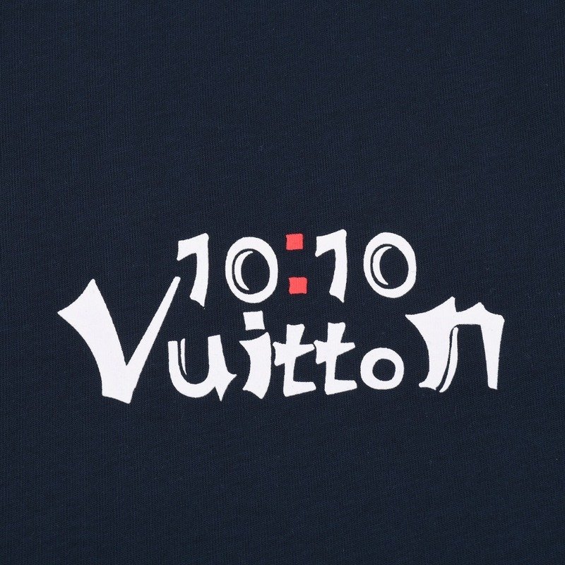 Футболка Louis Vuitton Live By The Clock "Black/Blue" фото № 5