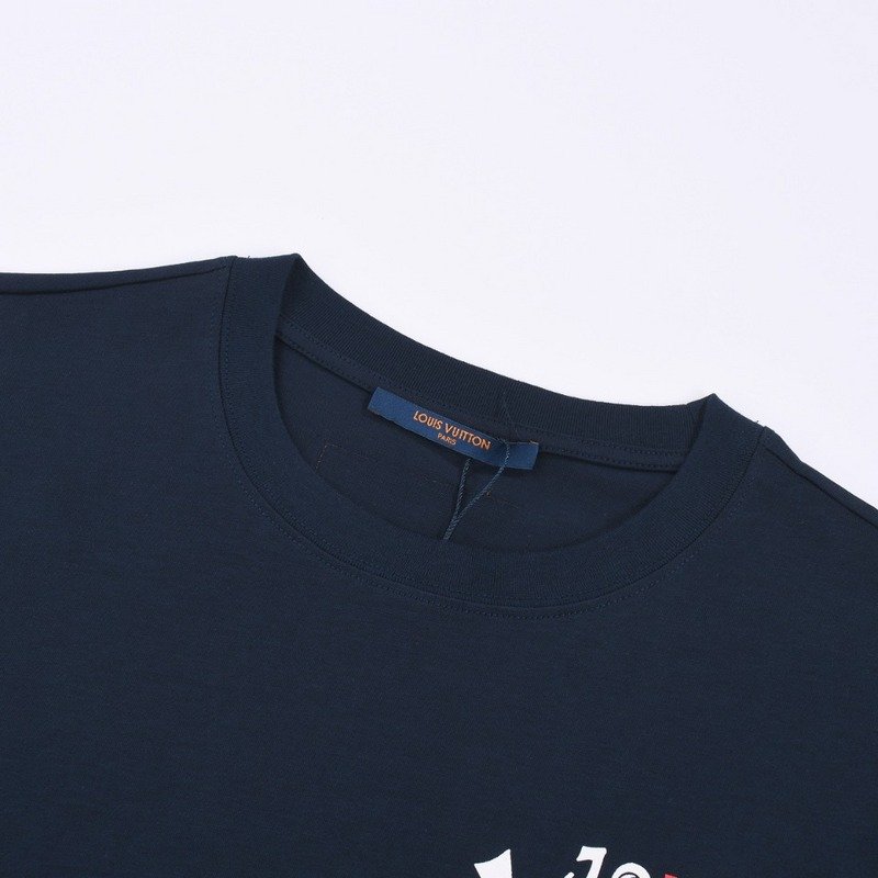 Футболка Louis Vuitton Live By The Clock "Black/Blue" фото № 4