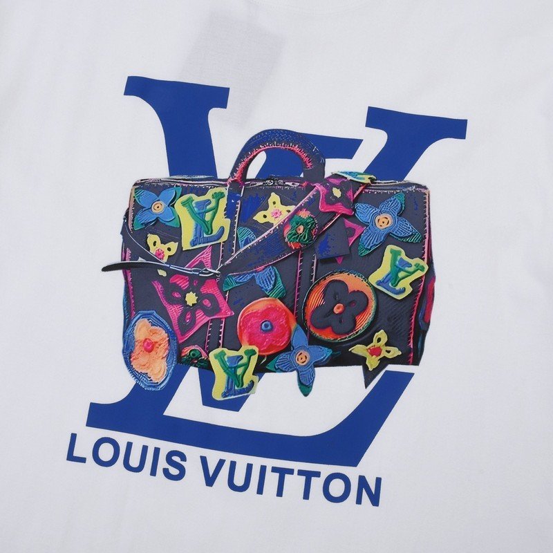 Футболка Louis Vuitton Logo Bags "White" фото № 3